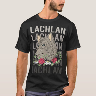 Wolf Head - Lachlan Name T-Shirt