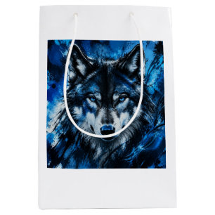 Wolf head medium gift bag