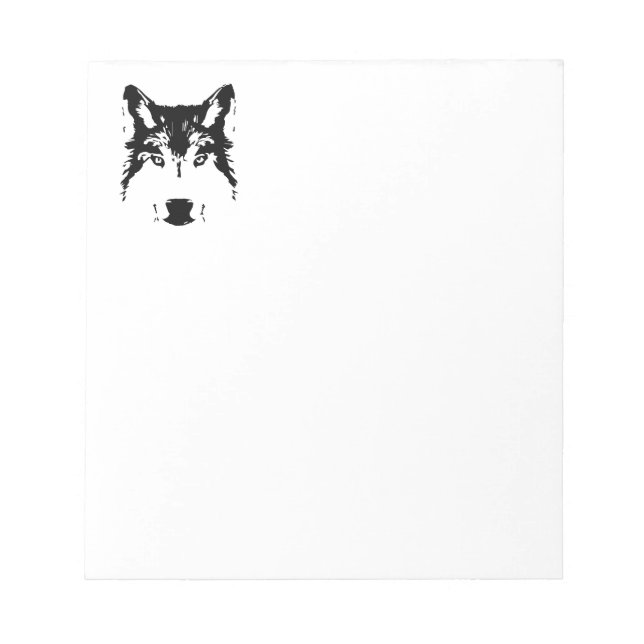 Wolf head notepad (Front)