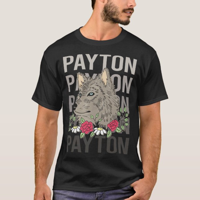 Wolf Head - Payton Name T-Shirt (Front)