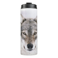 Wolf Head Personalised Thermal Tumbler