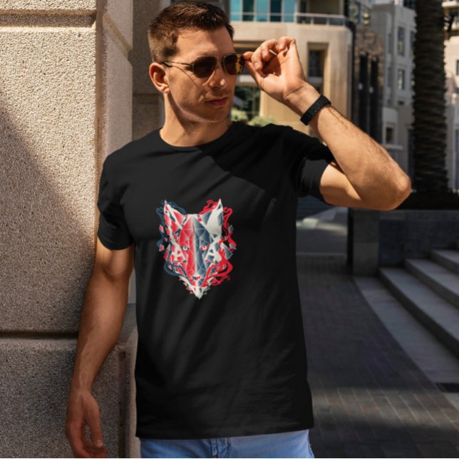 Wolf Head Polygonal Animal  T-Shirt (Creator Uploaded)
