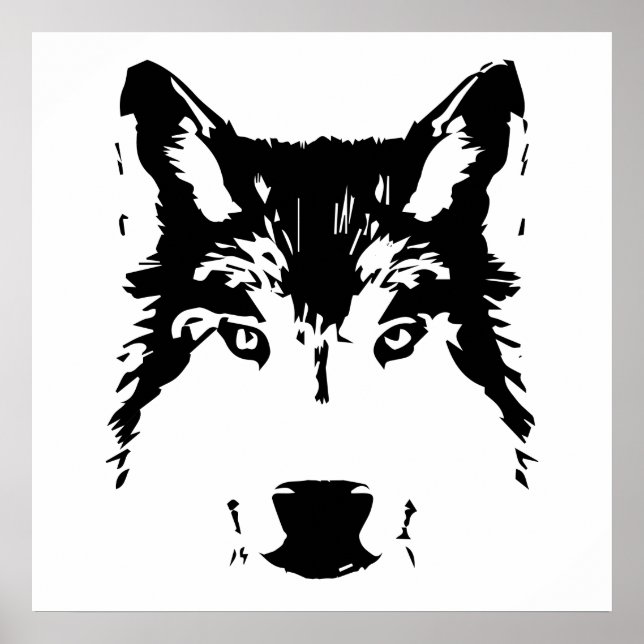 Wolf head poster (Front)