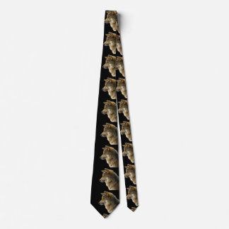 Wolf Head Side View Tie