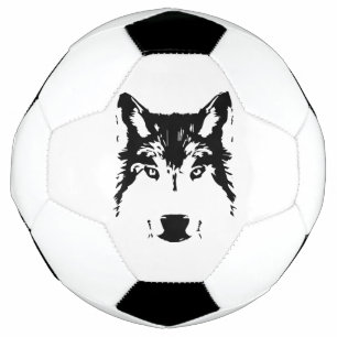 Wolf head soccer ball