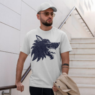 Wolf Head Tattoo T-Shirt