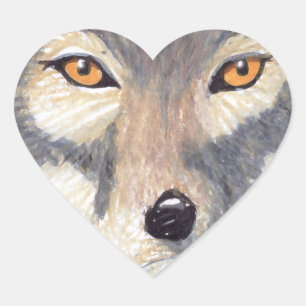 Wolf Heart Sticker