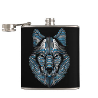 Wolf Hip Flask