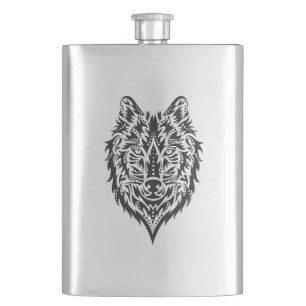 Wolf Hip Flask