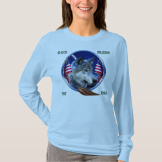 Wolf Home Of The Brave T-Shirt