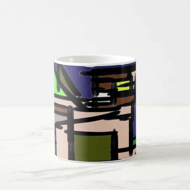 Wolf  howl night  coffee mug (Center)