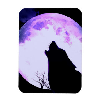 Wolf Howl Premium Magnet