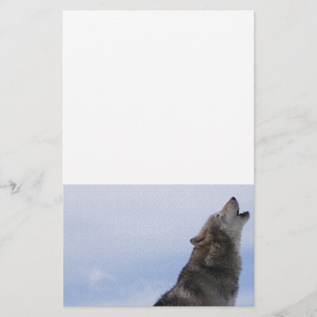 Wolf Howl Stationery (Front)