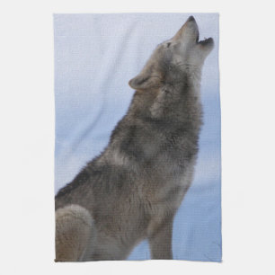 Wolf Howl Tea Towel