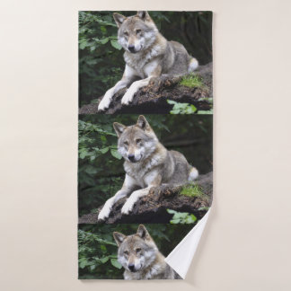 Wolf Howl Wild Life Animal Trees Destiny Destiny's Bath Towel Set