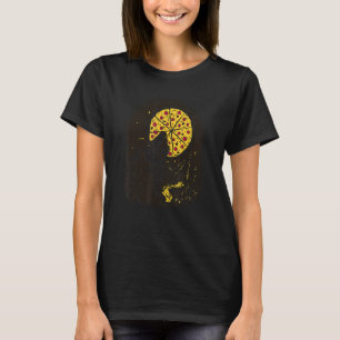 Wolf Howling At Full Pizza Moon Wolves Wolf Animal T-Shirt