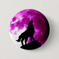 Wolf Howling at Moon