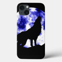 Wolf Howling at Moon