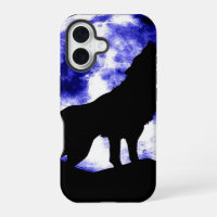 Wolf Howling at Moon