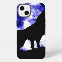 Wolf Howling at Moon