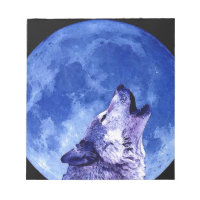Wolf Howling at Moon