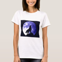 Wolf Howling at Moon