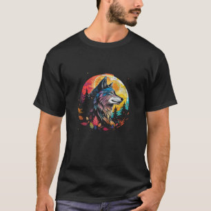 Wolf Howling at the Moon Kawaii Kid s Alaskan Wild T-Shirt