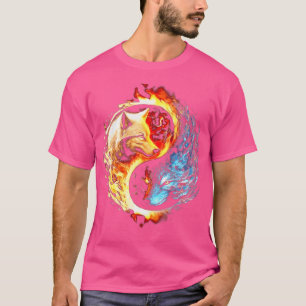 Wolf Howling At The Moon Wolf Yin Yang Animals Wol T-Shirt