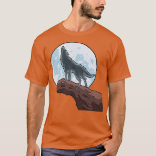 Wolf Howling At The Moon Wolves T-Shirt