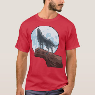 Wolf Howling At The Moon Wolves T-Shirt