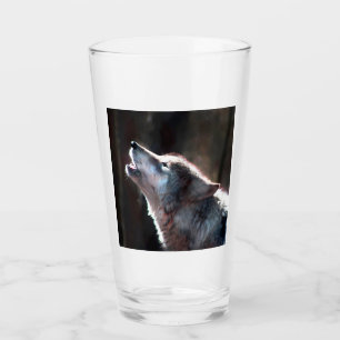 Wolf Howling Lone Wolf Glass