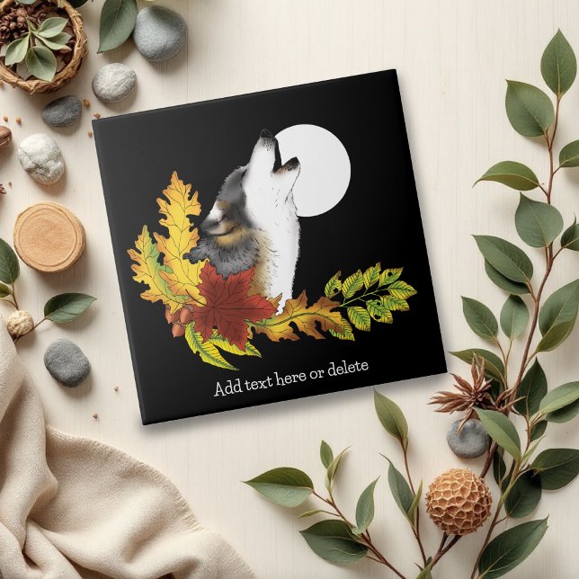 Wolf Howling Moon Tile (Creator Uploaded)