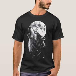 Wolf Howling Moon Wolf T-Shirt