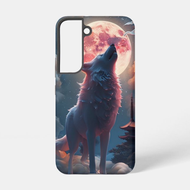 Wolf Howling  Samsung Galaxy S22 Case (Back)