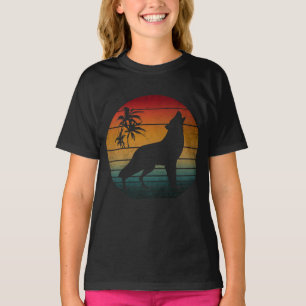 wolf howling vintage T-Shirt