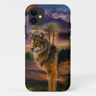 Wolf hunting in mountain Case-Mate iPhone case