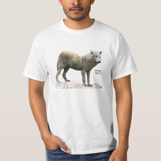 Wolf image for men's-t-shirt T-Shirt (Front)