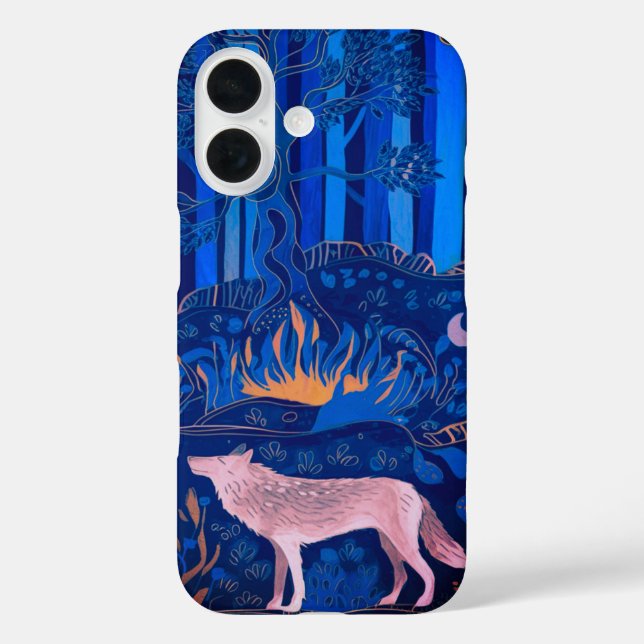 Wolf in a Mystical Forest Case-Mate iPhone Case (Back)