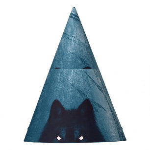 Wolf in Dark Forest. Party Hat