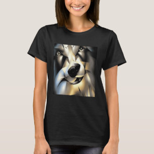 Wolf In Geometric Style T-Shirt
