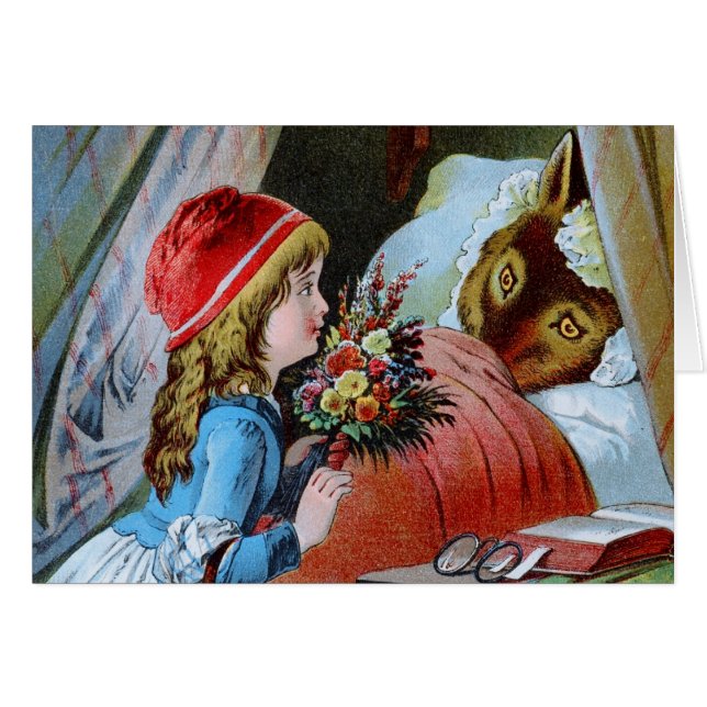 Wolf in Grandma Bed (Front Horizontal)