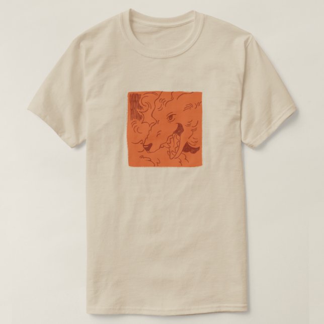 wolf in red T-Shirt (Design Front)