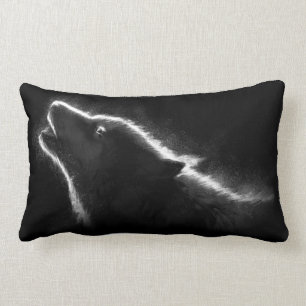 Wolf in The Dark Pillow