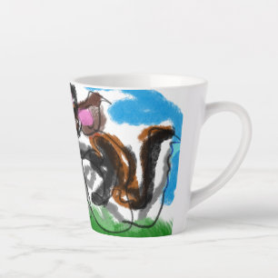 Wolf in wild latte mug