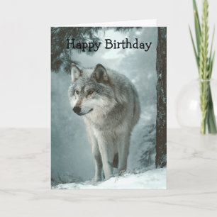 Wolf in Winter Card