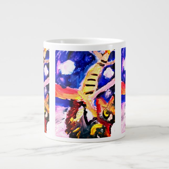 Wolf in winter  large coffee mug (Front)