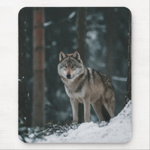 Wolf in Winter Mouse Pad