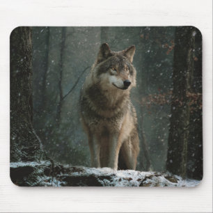 Wolf in Winter Mouse Pad