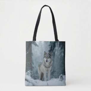 Wolf in Winter Tote Bag