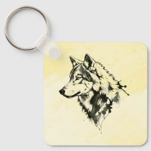 Wolf Key Ring